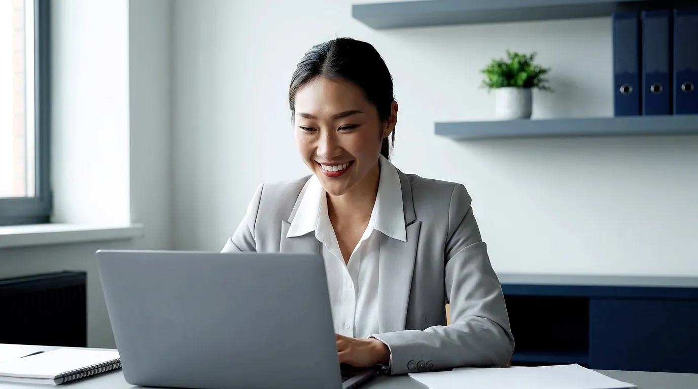 A founder at a kitchen-table workspace building a first press list in a spreadsheet on a laptop