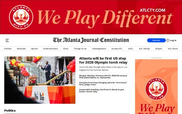 Atlanta Journal-Constitution homepage