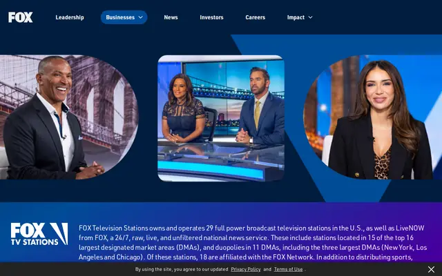 Fox Television Stations homepage