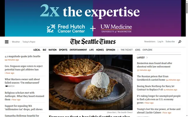 The Seattle Times homepage